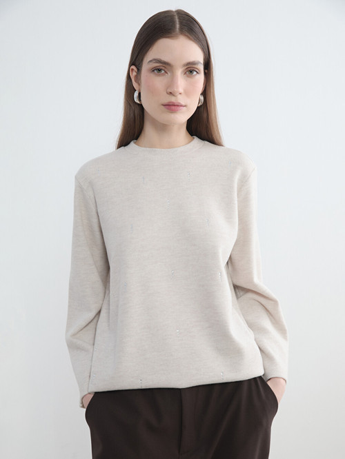 Modest Bej Sweatshirt