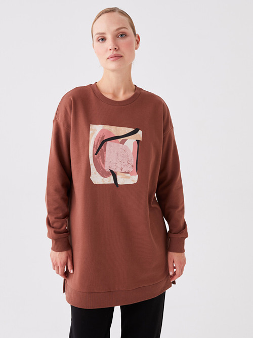 Basic Kahverengi Sweatshirt