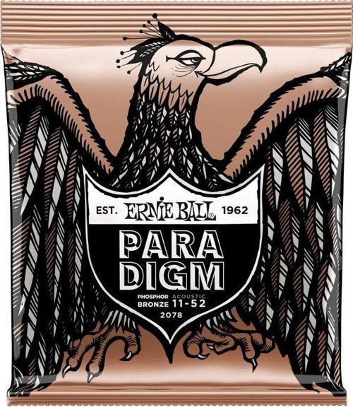 ERNIE BALL P02078 Paradigm Light Fosfor Bronz 11-52 Akustik Gitar Tel Seti