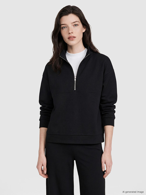 Comfort Siyah Sweatshirt