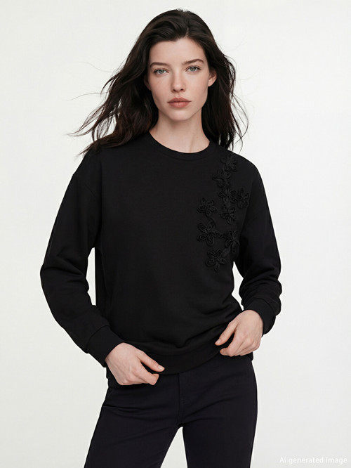 Comfort Siyah Sweatshirt
