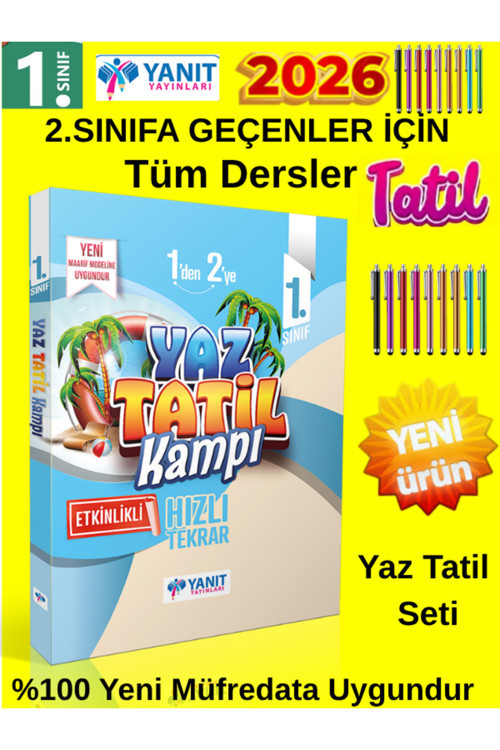 1.Sınıf Tüm Dersler Kamp 2026 Yanıt (1 Den 2 Ye))Geçenler İçin Yaz Tatil Kitabı+Tablet Kalem