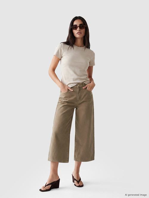 Jeans Kahverengi Şort