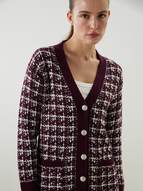 Classic Bordo Hırka