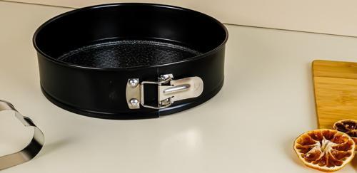 Kelepçeli Kek Kalıbı Granit Kırmızı 26 cm
