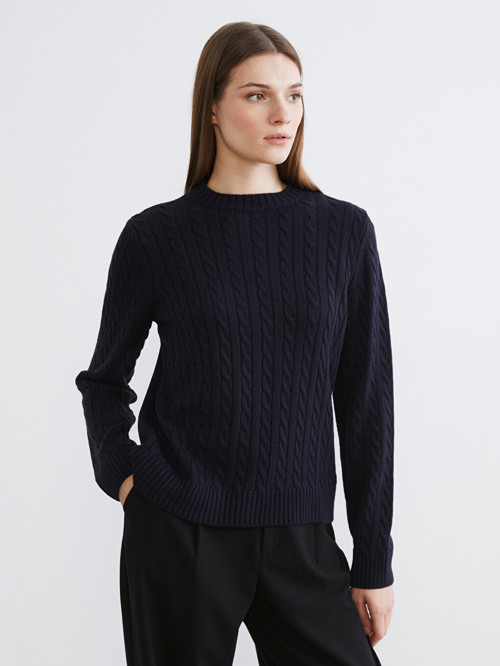 Modest Lacivert Hırka