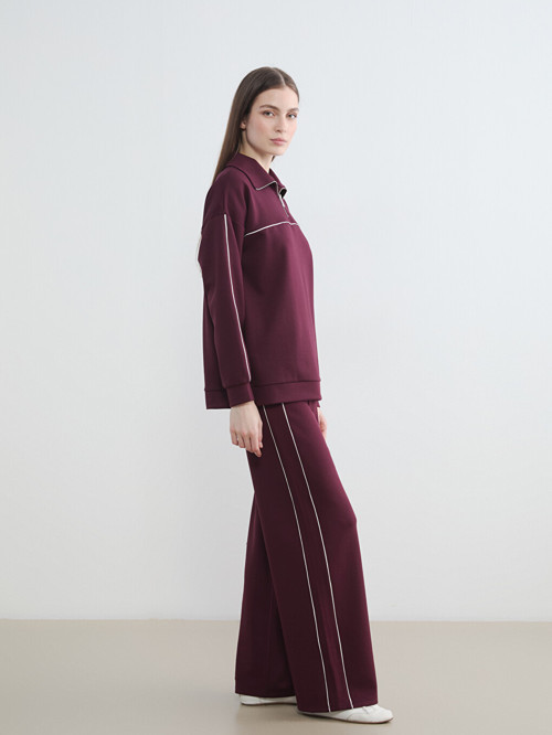 Modest Mürdüm Eşofman Altı