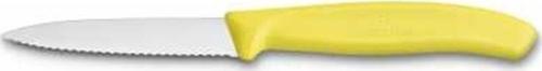 6.7636.L118 Swiss Classic 8 Cm Tırtıklı Soyma Bıçağı Sarı