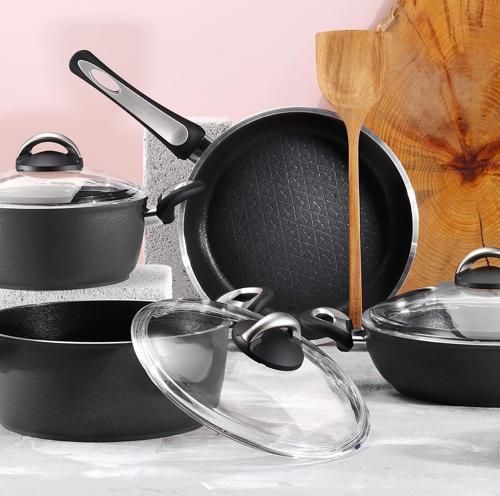 Paris 7 Parça Tencere Seti Siyah