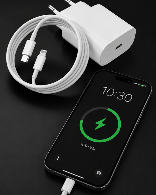 iPhone 14 13 12 11 8 Plus 7 Uyumlu 20W PD Hızlı Şarj Seti - RFIOVS1086-7928