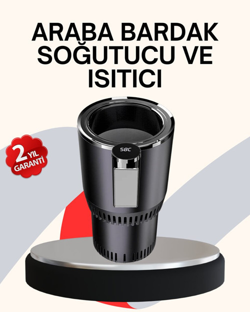 Araba Bardaklığı Isıtma Soğutma Ayarlı Çakmak Girişli Akıllı Model - RFIOVS5713-2317