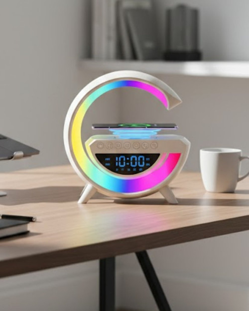 Modern RGB Işıklı Kablosuz Hoparlör Uzun Süreli Müzik Keyfi - RFIOVS6718-6079