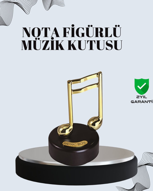 Nota Figürü Müzik Kutusu Melodious Model - RFIOVS1120-3002
