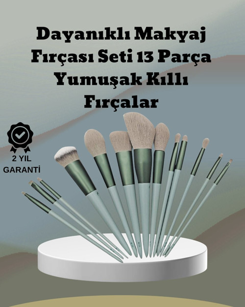 umuşak Kıllı Es Tasarımlı 13'lü Makyaj Fırçası Seti Günlük ve Profesyonel - RFIOVS2272-2