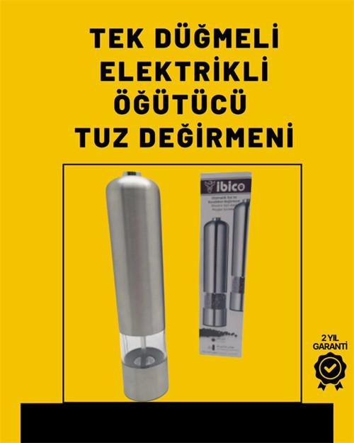 Pil İle Çalışan Elektrikli Baharat Öğütme Cihazı Ergonomik Şeffaf Gövde - RFIOVS6139-4362