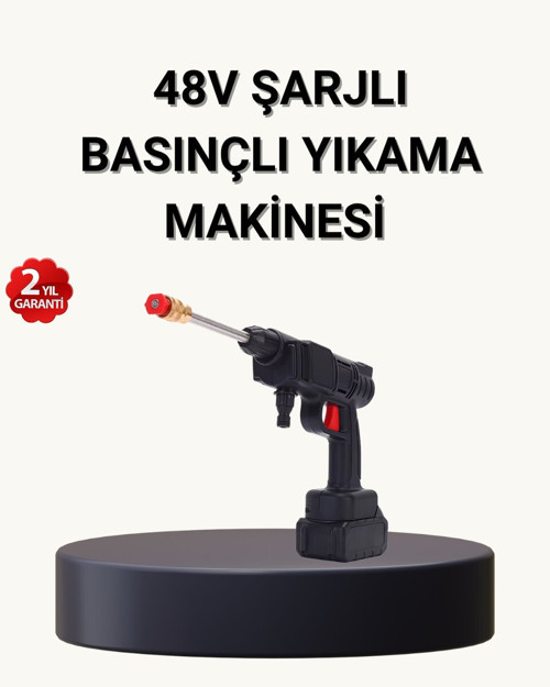 Taşınabilir Basınçlı Yıkama Makinesi – 5m Hortumlu Köpük Şişeli 48V Gü? - RFIOVS9566-6