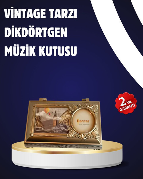Piyano Tasarım Müzik Kutusu Balerin Figürü ve Takı Bölmeli - RFIOVS8706-9616