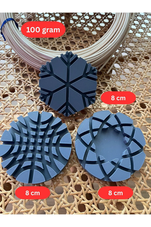 Rattan Core Doğal Bambu Çubuk 2 Mm 100 Gr Ve 3 Adet 8 Cm Küçük Boy, Rattan Örme Kalıbı 2 Si Birlikte