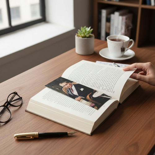 Atatürk 4'lü Kitap Ayracı Kalın Geniş Kesim 350 gr Hediyelik No:3