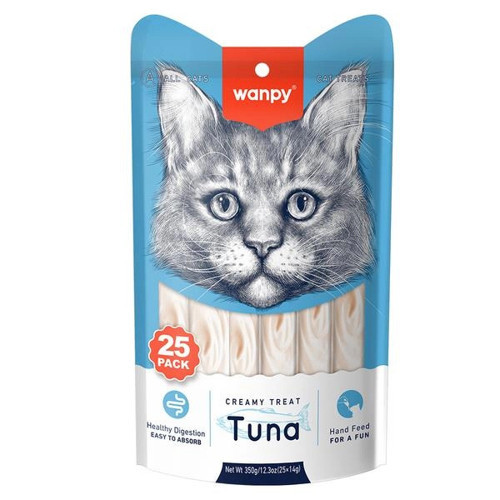 Ton Balıklı 25x14 gr Krema Kedi Ödül Maması