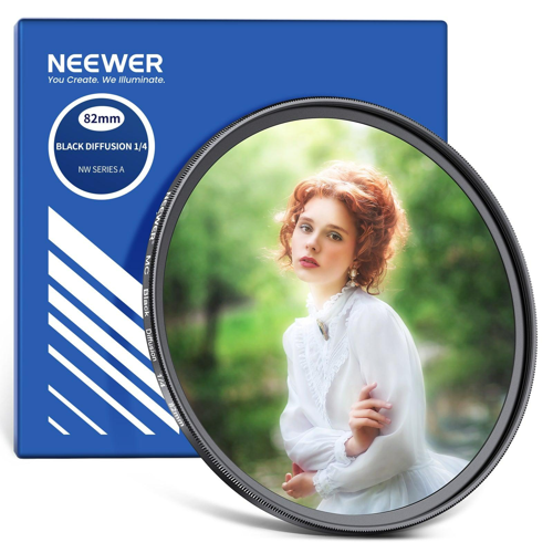 82mm Black Soft Diffusion 1/4 Sinematik Efekt Filtresi (NWR-BLKDF-14-82)