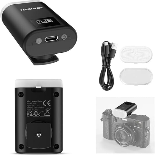 N12 Li-ion Mini Tepe Flaşı / Led Video Işığ