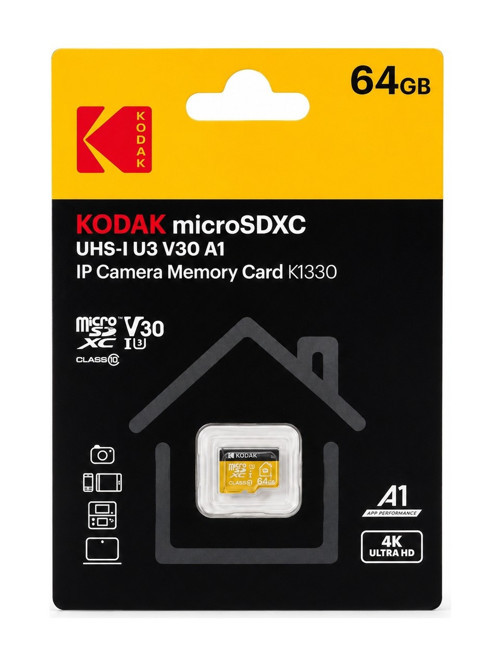 64GB Micro SD UHS-I U3/V30/A1 Güvenlik Kamerası İçin Kart KI330