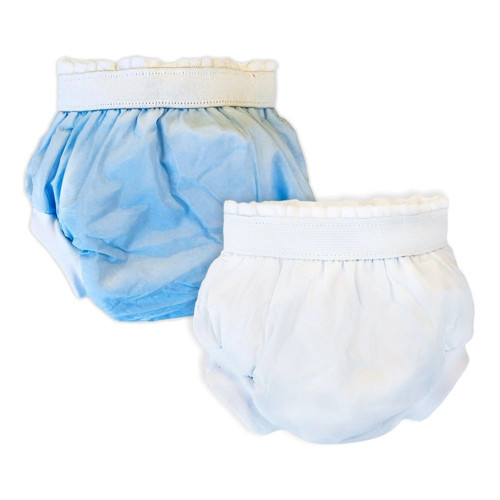 2'li Lüks Alıştırma Külodu 10-15 kg - Beyaz/Mavi
