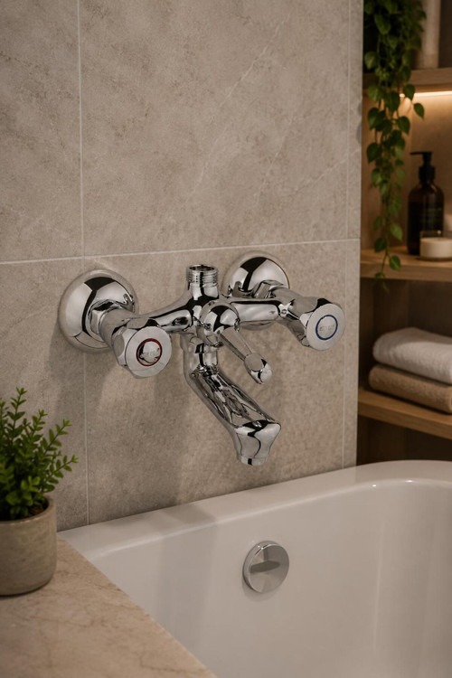 Orkide Serisi Banyo Bataryası Krom Pirinç Banyo Bataryası