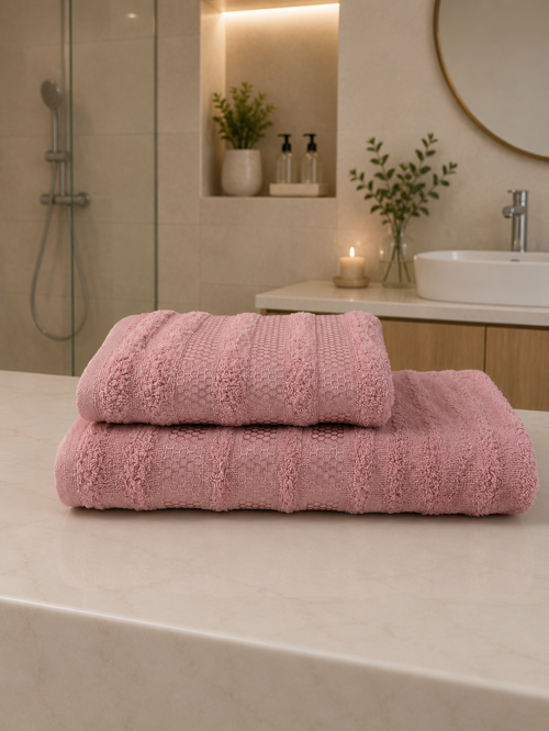 Pamuklu Saç Havlusu 50x90 ve Banyo Havlusu 90x150 Yumuşak Dokulu Emici Saç ve Banyo Havlusu
