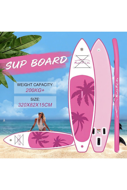 Tıkı Pınk Şişme Sup Board/Stand Up Paddle Board 320X83X15 Cm Pembe 1 Yıl Garanti