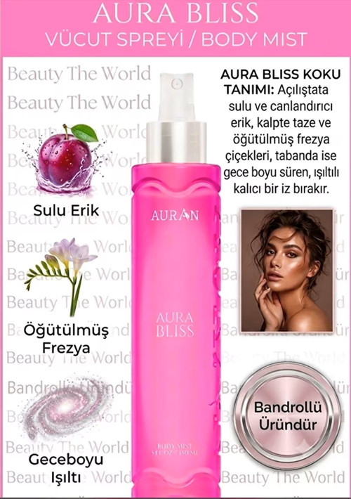 ModaDünyası Auran Baby Powder Vücut Spreyi 100ml