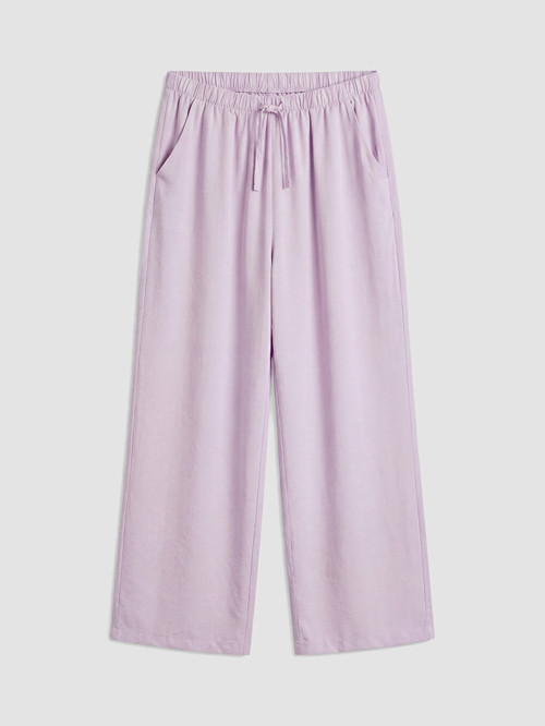 LCW Kids Lila Kız Çocuk Geniş Paça Pantolon