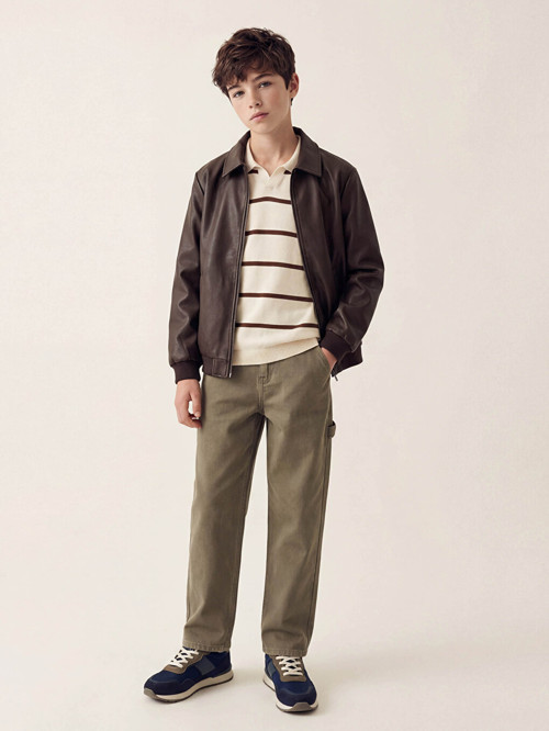 LCW Kids Haki Loose Fit Erkek Çocuk Jean Pantolon
