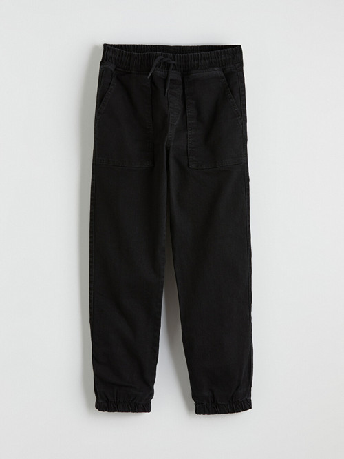LCW Kids Siyah Loose Fit Erkek Çocuk Jogger Jean Pantolon
