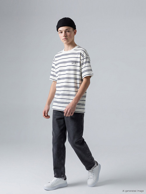 LCW Kids Antrasit Baggy Fit Erkek Çocuk Jean Pantolon