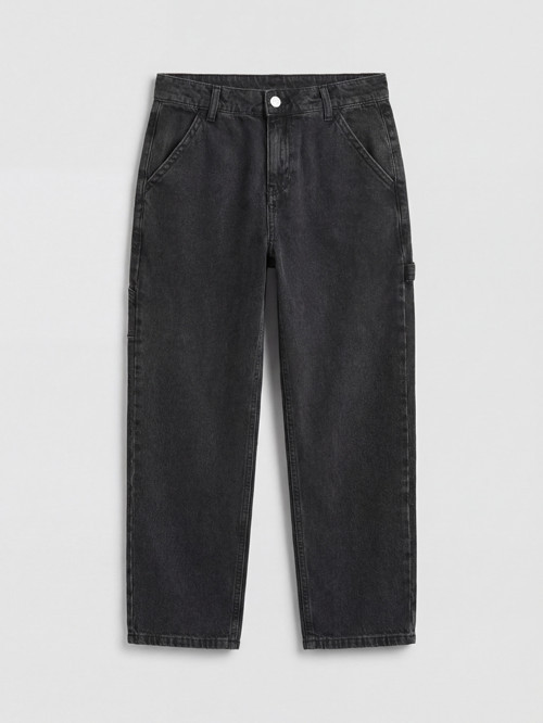 LCW Kids Siyah Loose Fit Erkek Çocuk Jean Pantolon