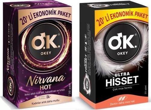 Prezervatif Nirvana Hot 20 li + Ultra Hisset 20 li