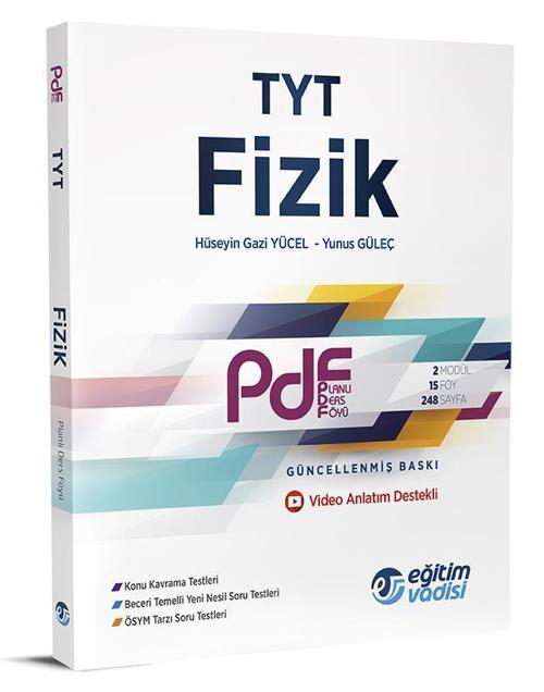 Eğitim Vadisi Tyt Fizik Pdf Planlı Ders Föyü Yeni 2022