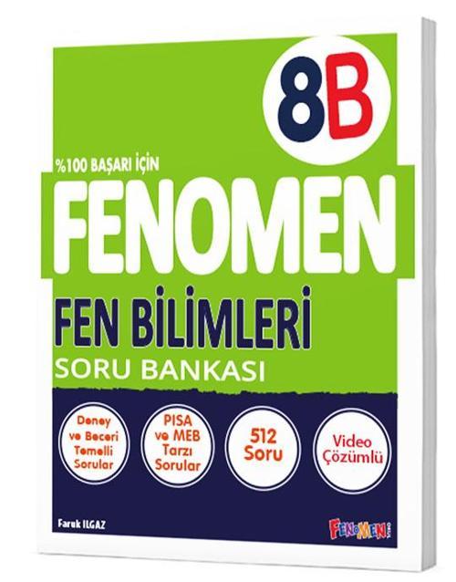 Fenomen Okul 2024 8. Sınıf Fen Bilimleri Soru Bankası B İleri Düzey