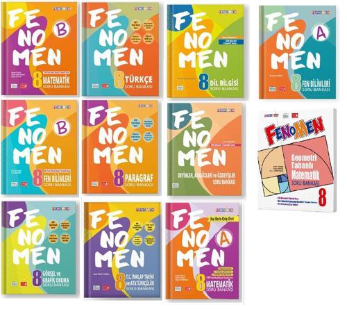 Fenomen Okul 2024 8. Sınıf Lgs Soru Seti Tam Set 11 Kitap
