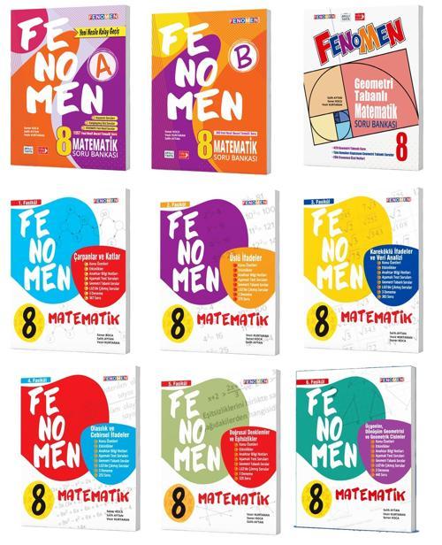 Fenomen Okul 2024 8. Sınıf Lgs Matematik Seti Soru + Fasikül Seti