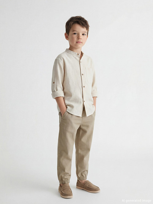 LCW Kids Haki Beli Lastikli Erkek Çocuk Pantolon
