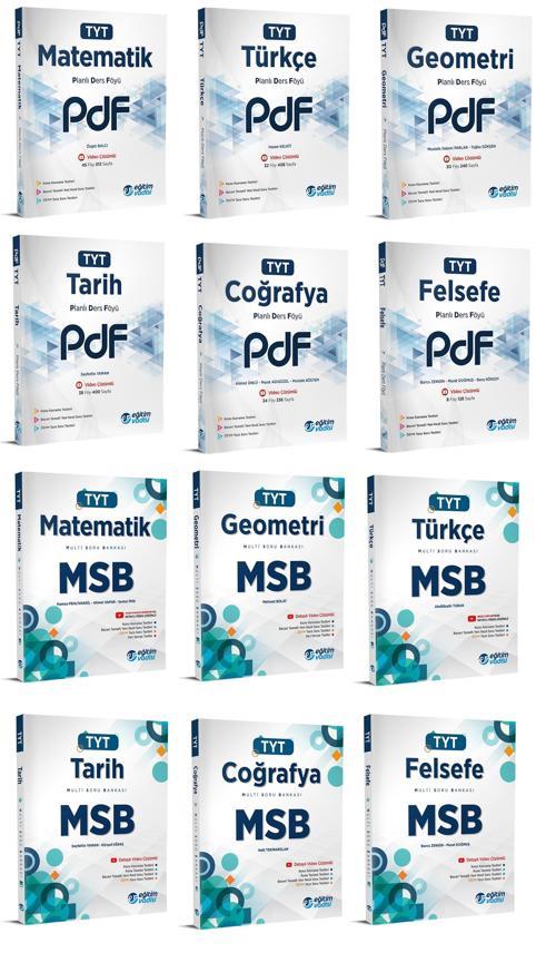 Eğitim Vadisi 2024 Tyt Eşit Ağırlık Pdf Planlı Ders Föyü + Msb Multi Soru Bankası Seti