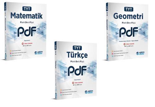 Eğitim Vadisi 2024 Tyt Matematik Türkçe Geometri Pdf Planlı Ders Föyü Seti