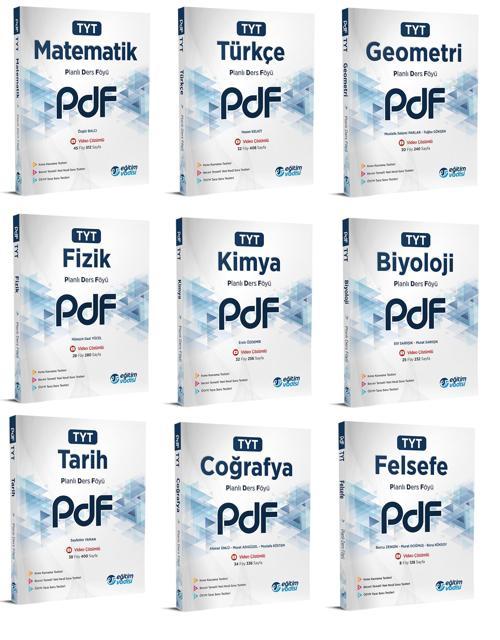 Eğitim Vadisi 2024 Tyt Pdf Planlı Ders Föyü Seti Tam Set