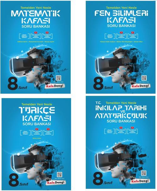 Kafadengi 2024 8. Sınıf Lgs Kafası Soru Bankası Seti 4 Kitap