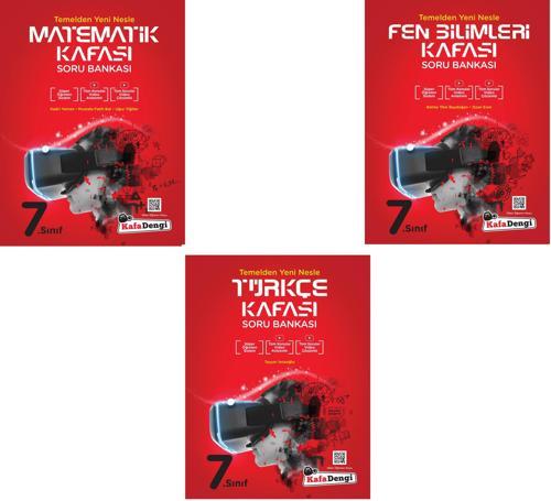 Kafadengi 2024 7. Sınıf Matematik Türkçe Fen Kafası Soru Bankası Seti