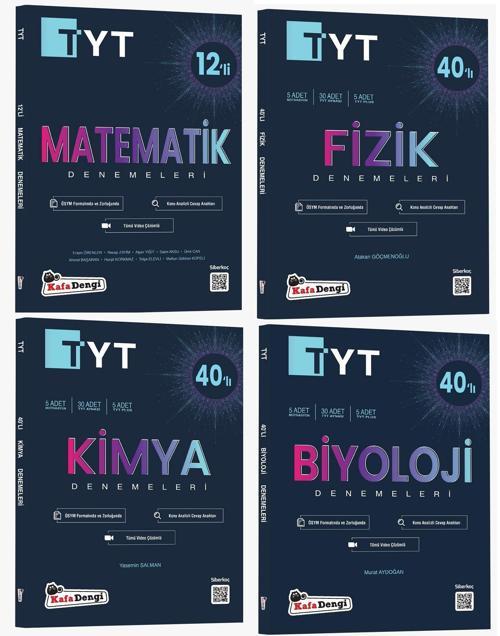 Kafadengi 2024 Tyt Matematik Fizik Kimya Biyoloji Deneme Seti