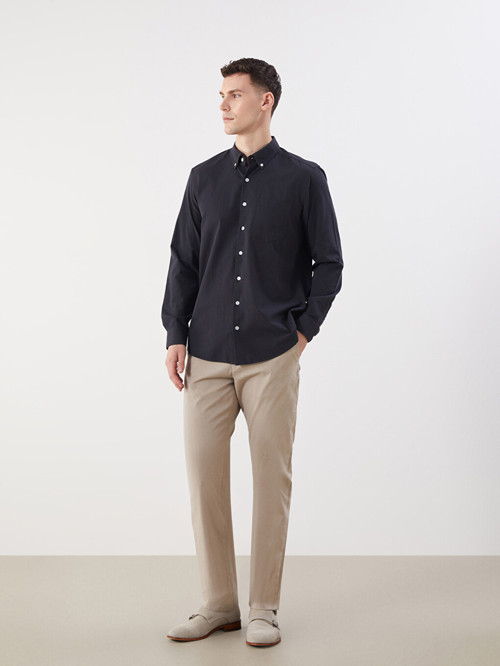 LCWAIKIKI Classic Bej Standart Kalıp Gabardin Erkek Chino Pantolon